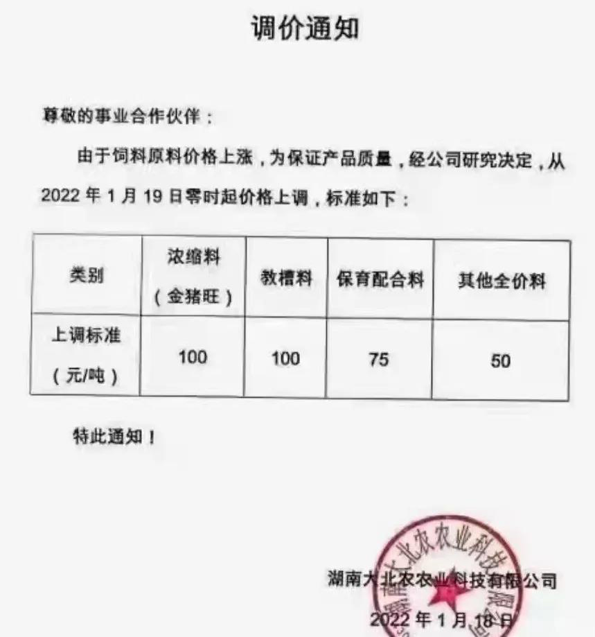 饲料企业再涨50-100元/吨！只赚不赔的料企和风险自担的中小散户