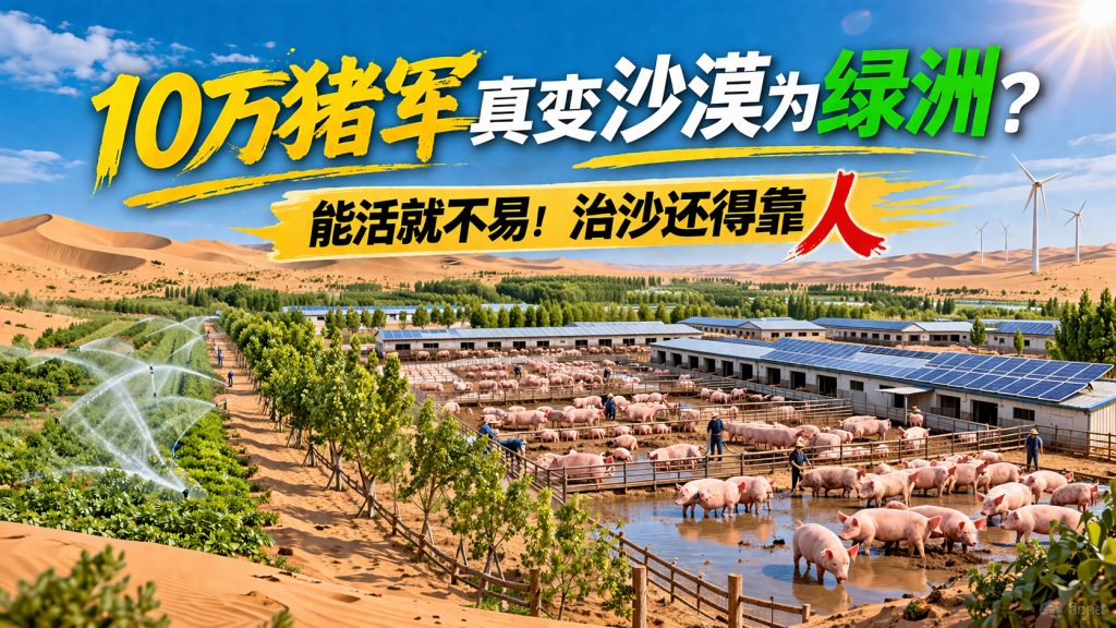 【养猪】10万猪军真变沙漠为绿洲？能活就不易！治沙还得靠人