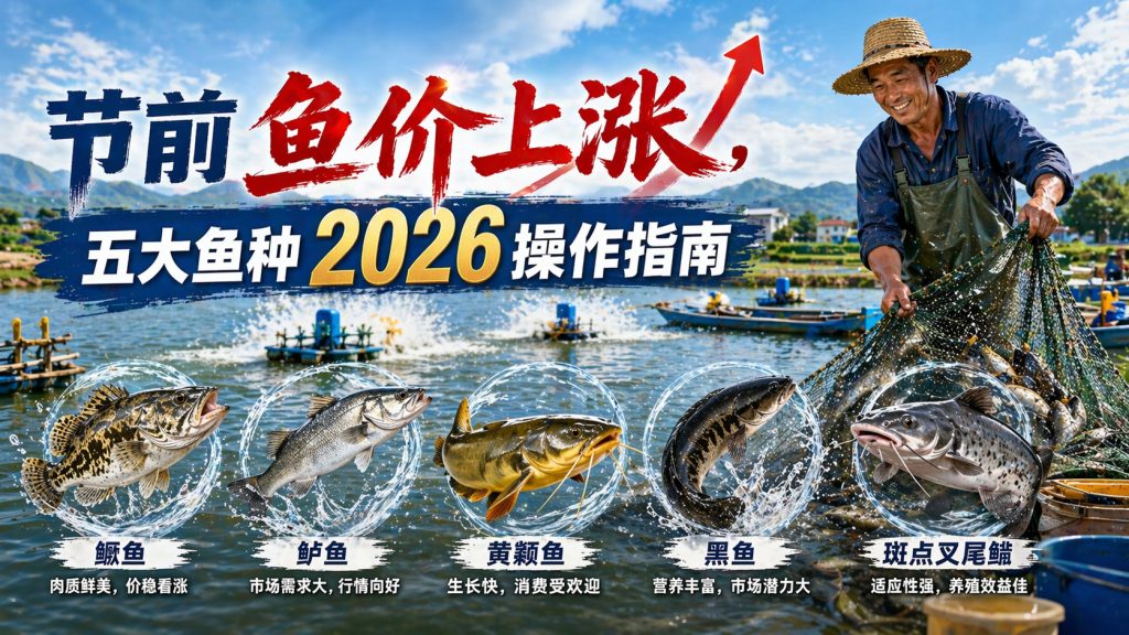 【鱼价】节前鱼价上涨，五大鱼种2026操作指南