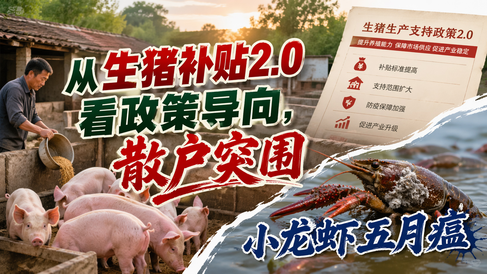 从生猪补贴2.0看政策导向，散户突围