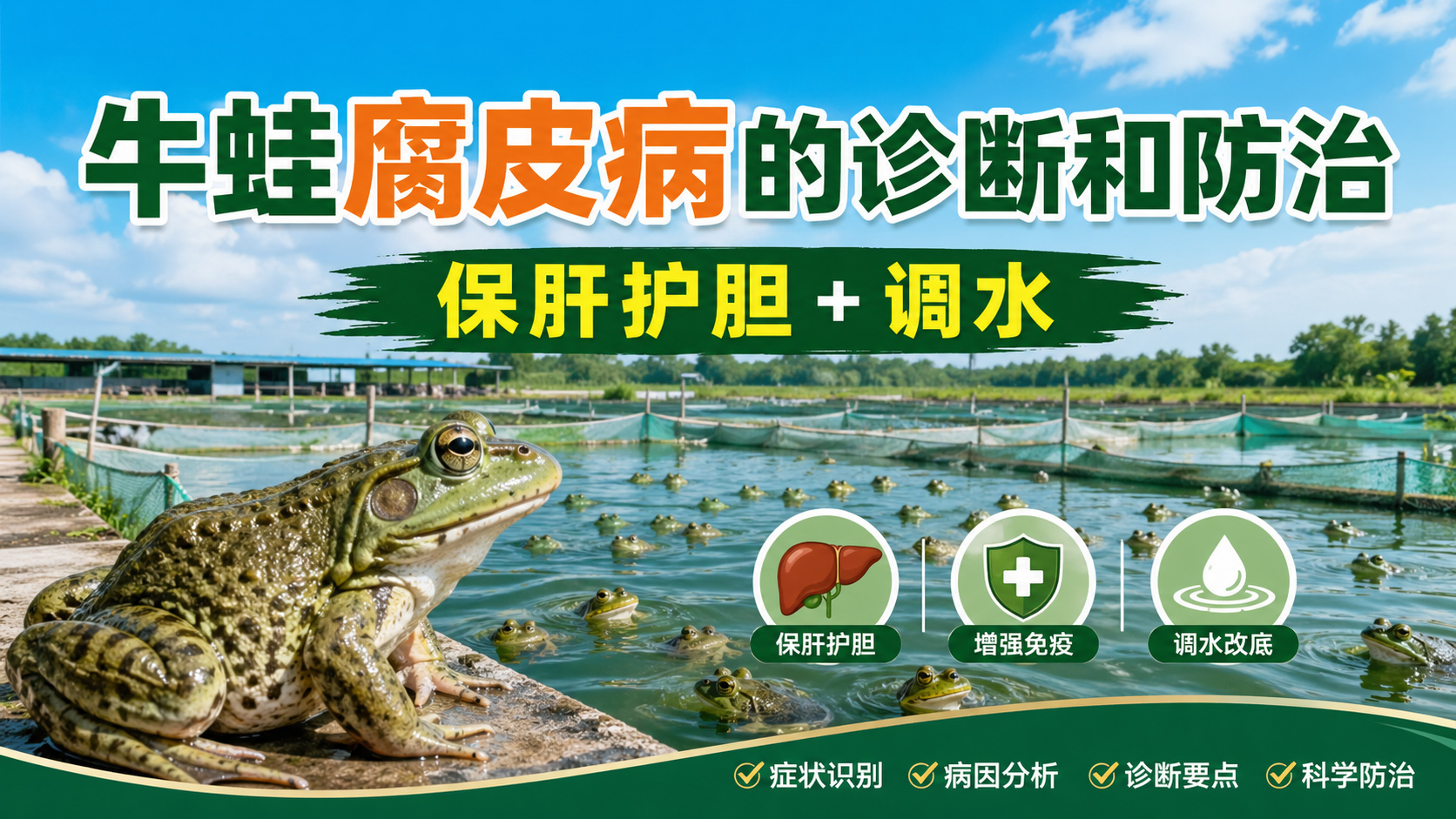 牛蛙腐皮病诊断和防治