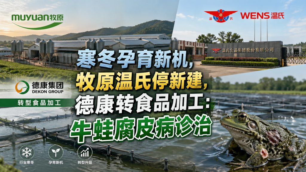 【猪企】牧原温氏停新建猪场，德康转食品加工，降能繁母猪，堵二次育肥