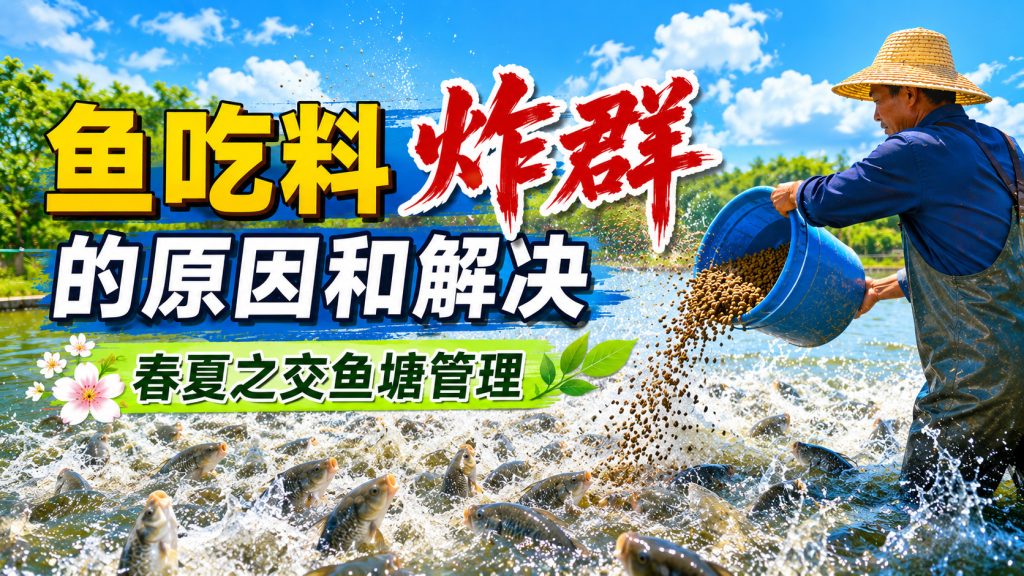 【鱼塘管理】鱼吃料炸群的原因和解决,春夏之交鱼塘管理